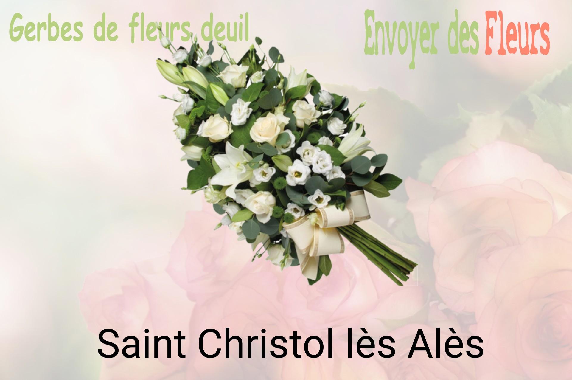 Gerbe de fleurs de deuil livrée à Saint-Christol-lès-Alès